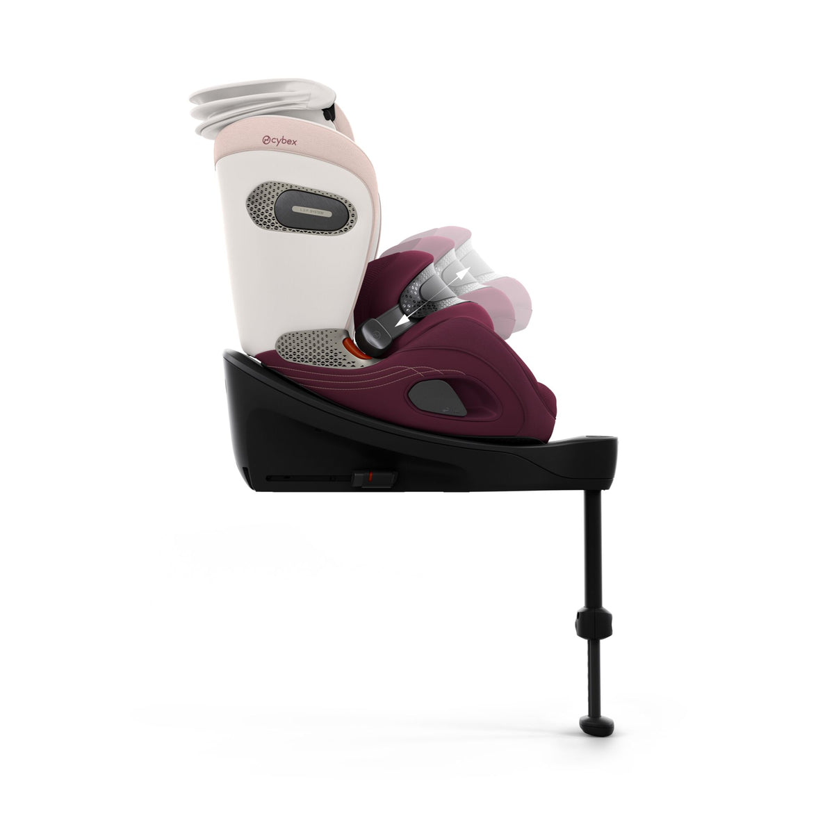 Cybex Anoris S i-Size Air Bag Car Seat - STYLE Quartz Pink