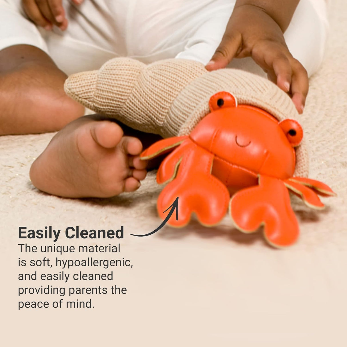 Little Big Friends: Sea Collection Pull-String Musical Animal Toy - Brigette the Hermit Crab