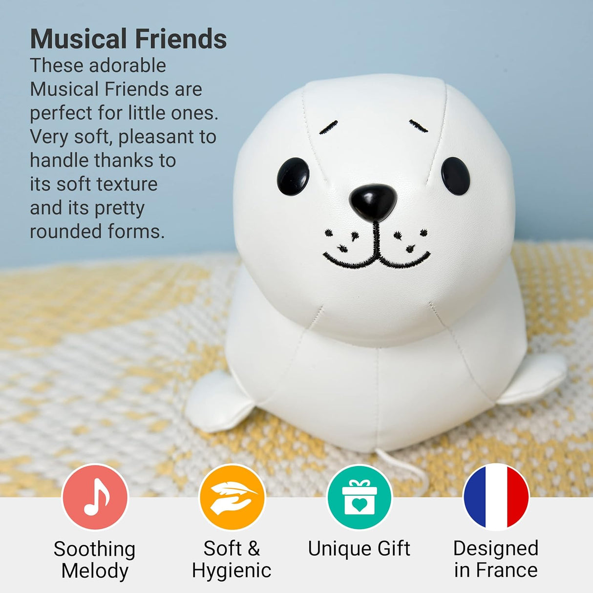 Little Big Friends: Sea Collection Pull-String Musical Animal Toy - Elliot the Seal