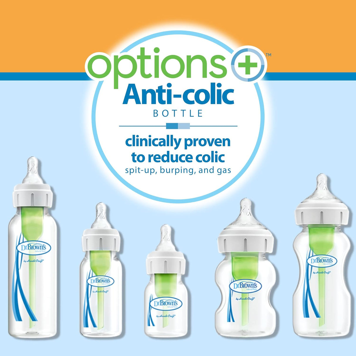 Dr Brown’s Natural Flow Options+ Anti-Colic Bottle Gift Set - Pink