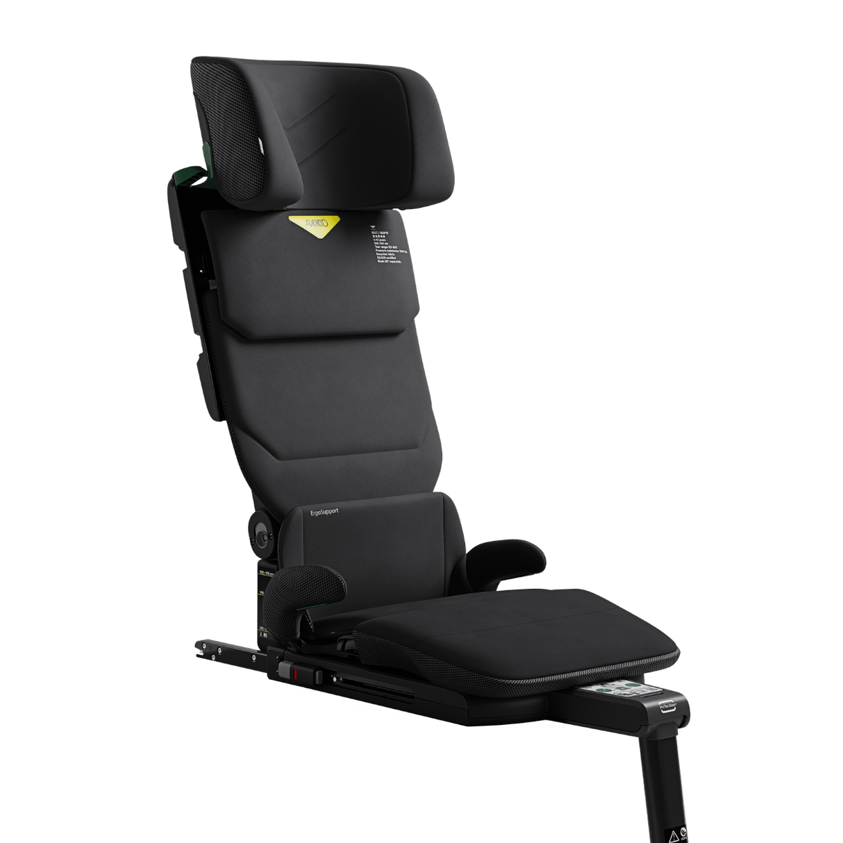 Axkid UP High Back Booster with Footrest - Coastal Storm Black