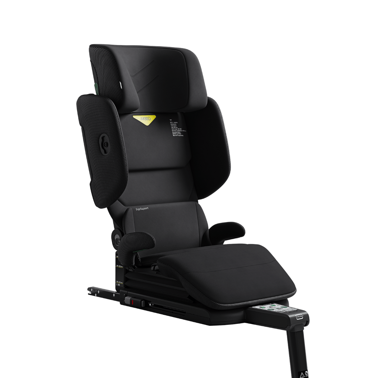 Axkid UP High Back Booster with Footrest - Coastal Storm Black