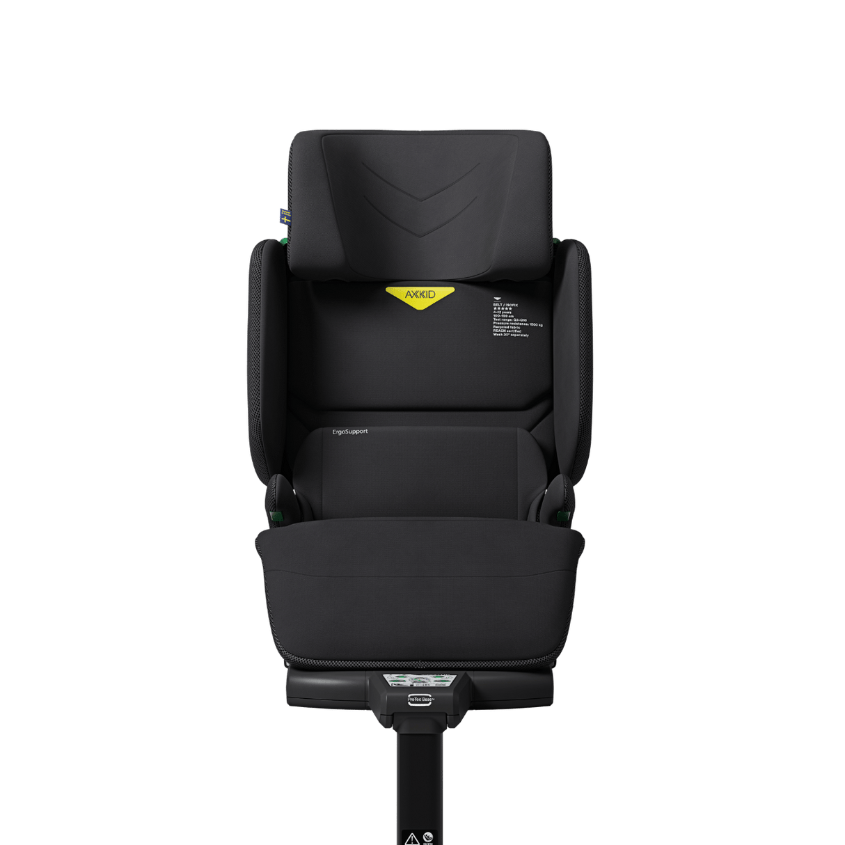 Axkid UP High Back Booster with Footrest - Coastal Storm Black
