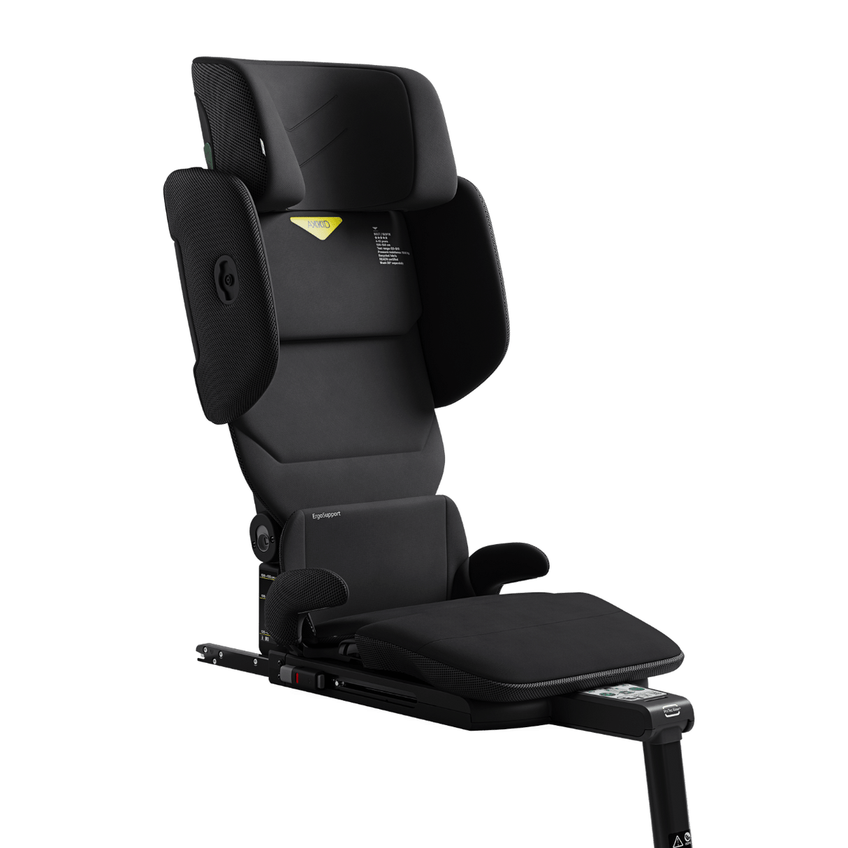 Axkid UP High Back Booster with Footrest - Coastal Storm Black