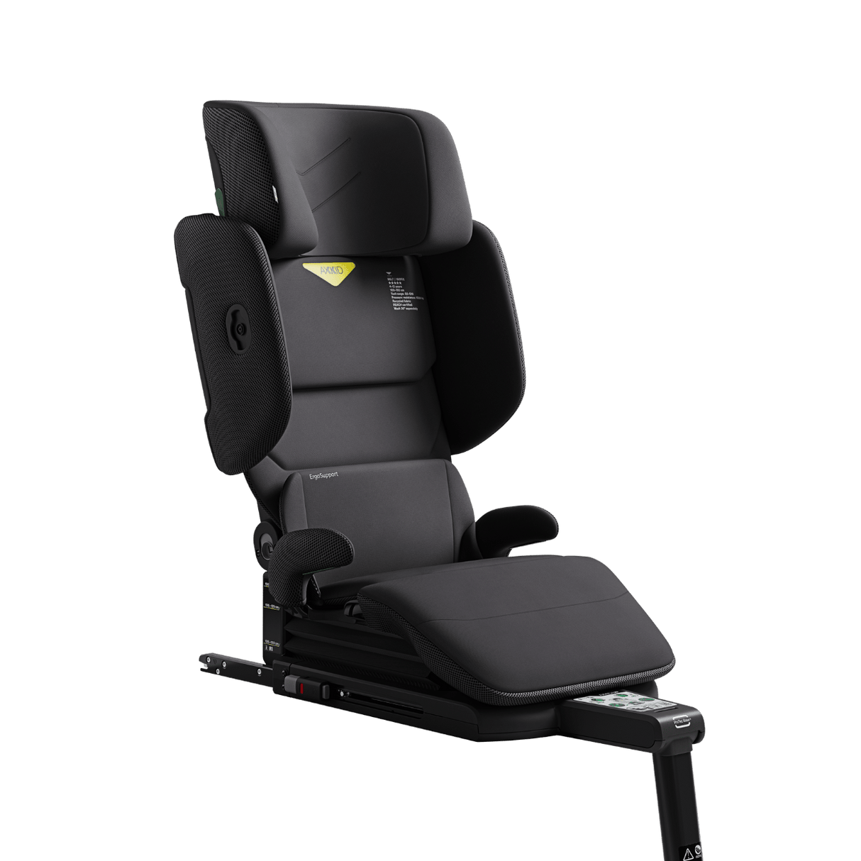 Axkid UP High Back Booster with Footrest - Artic Mist Grey