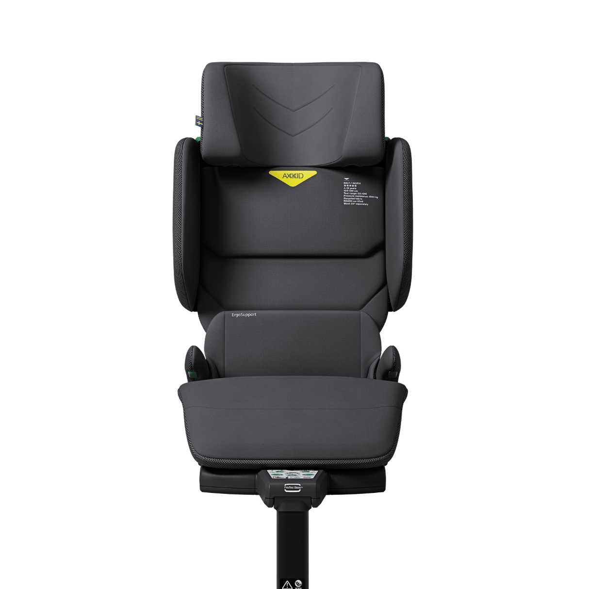 Axkid UP High Back Booster with Accessories - Artic Mist Grey