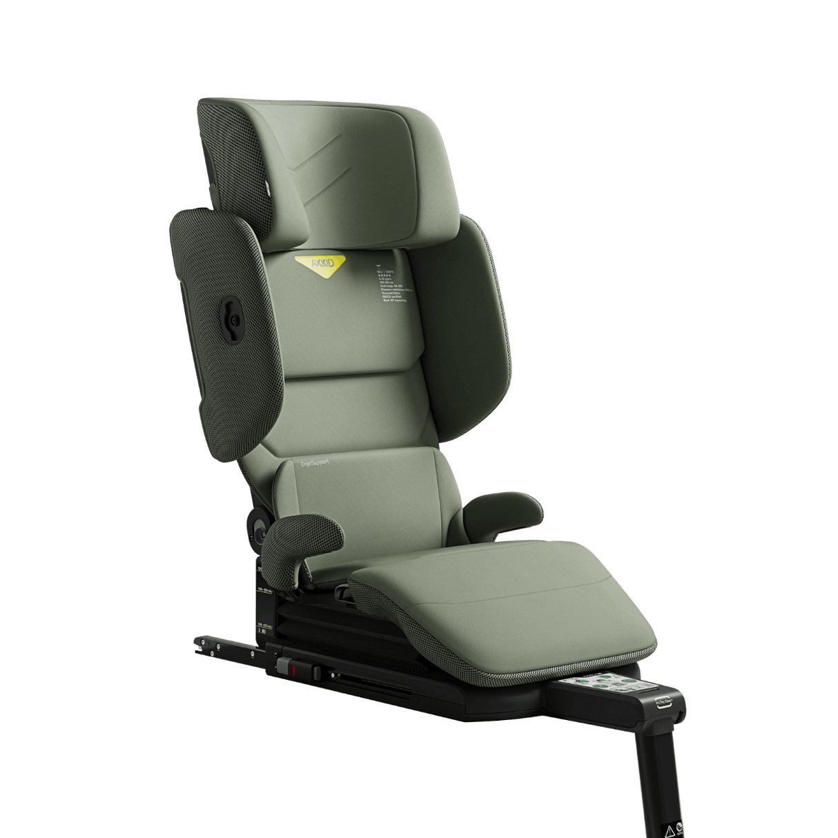 Axkid UP High Back Booster with Footrest - Nordic Bloom Green