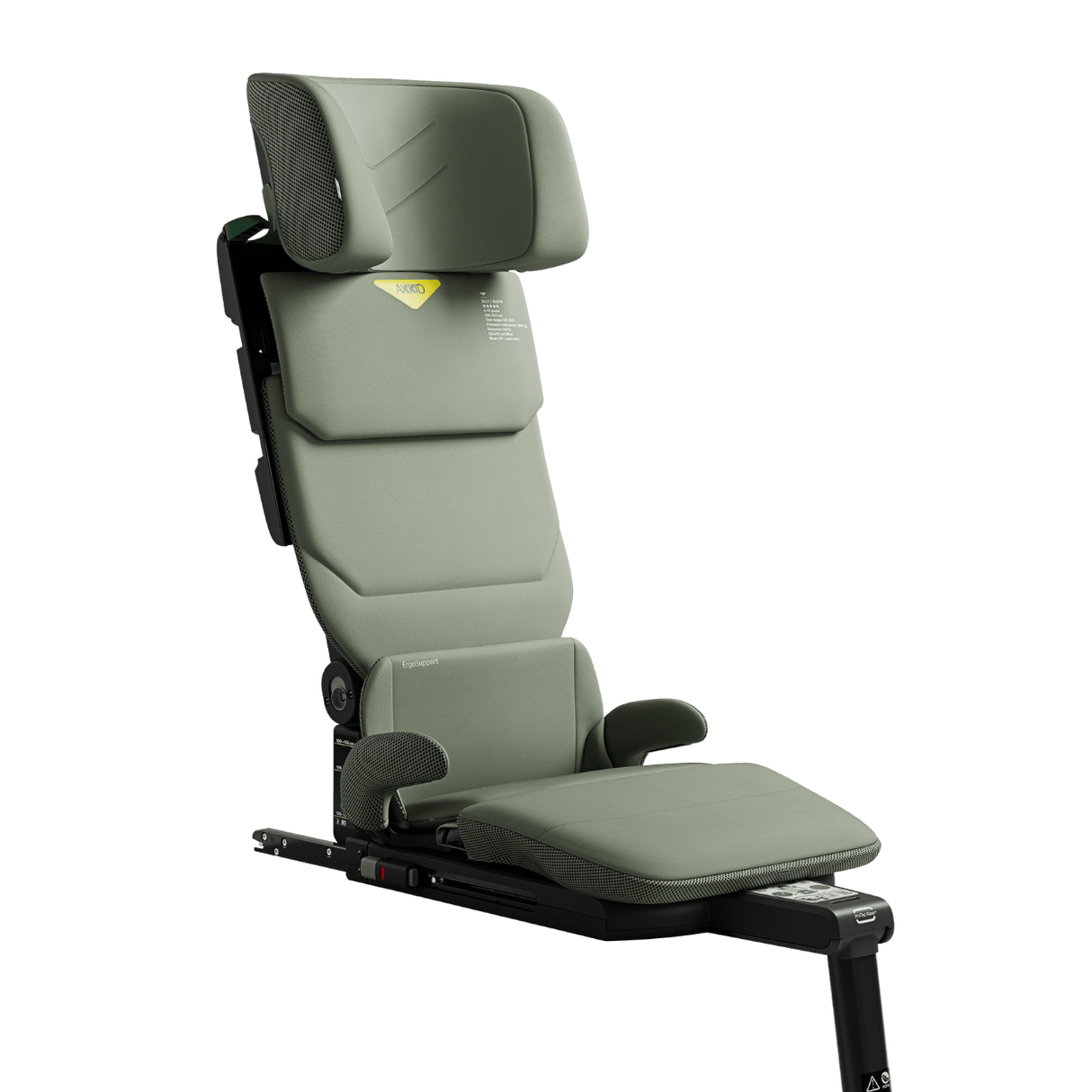 Axkid UP High Back Booster with Footrest - Nordic Bloom Green