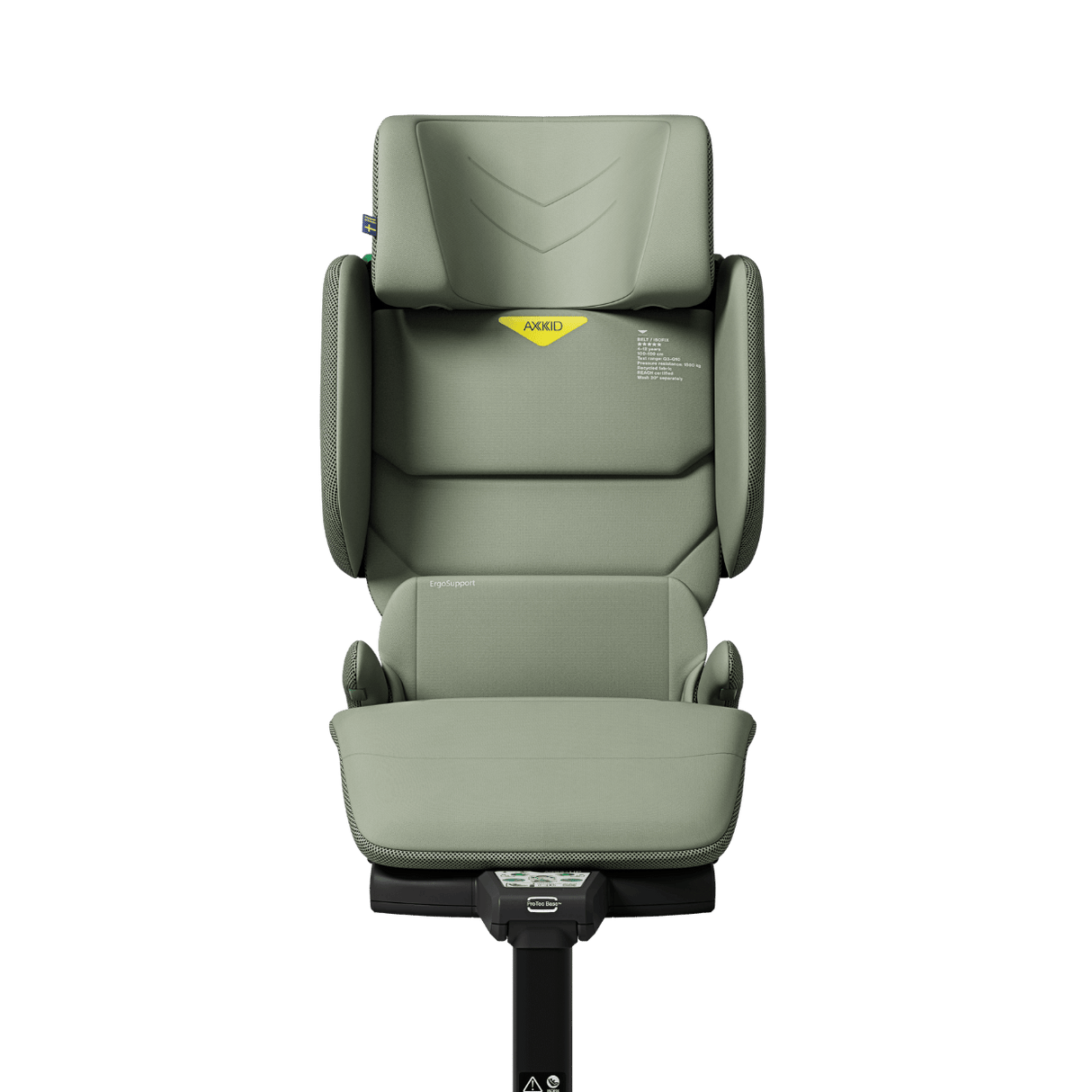 Axkid UP High Back Booster with Accessories - Nordic Bloom Green