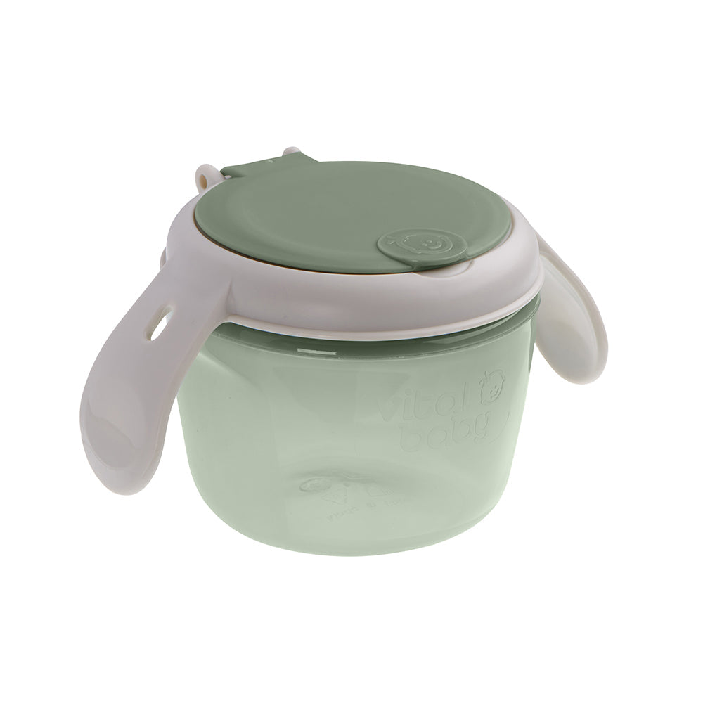 Vital Baby Children's Snack on The Go Pot - Natural Moss