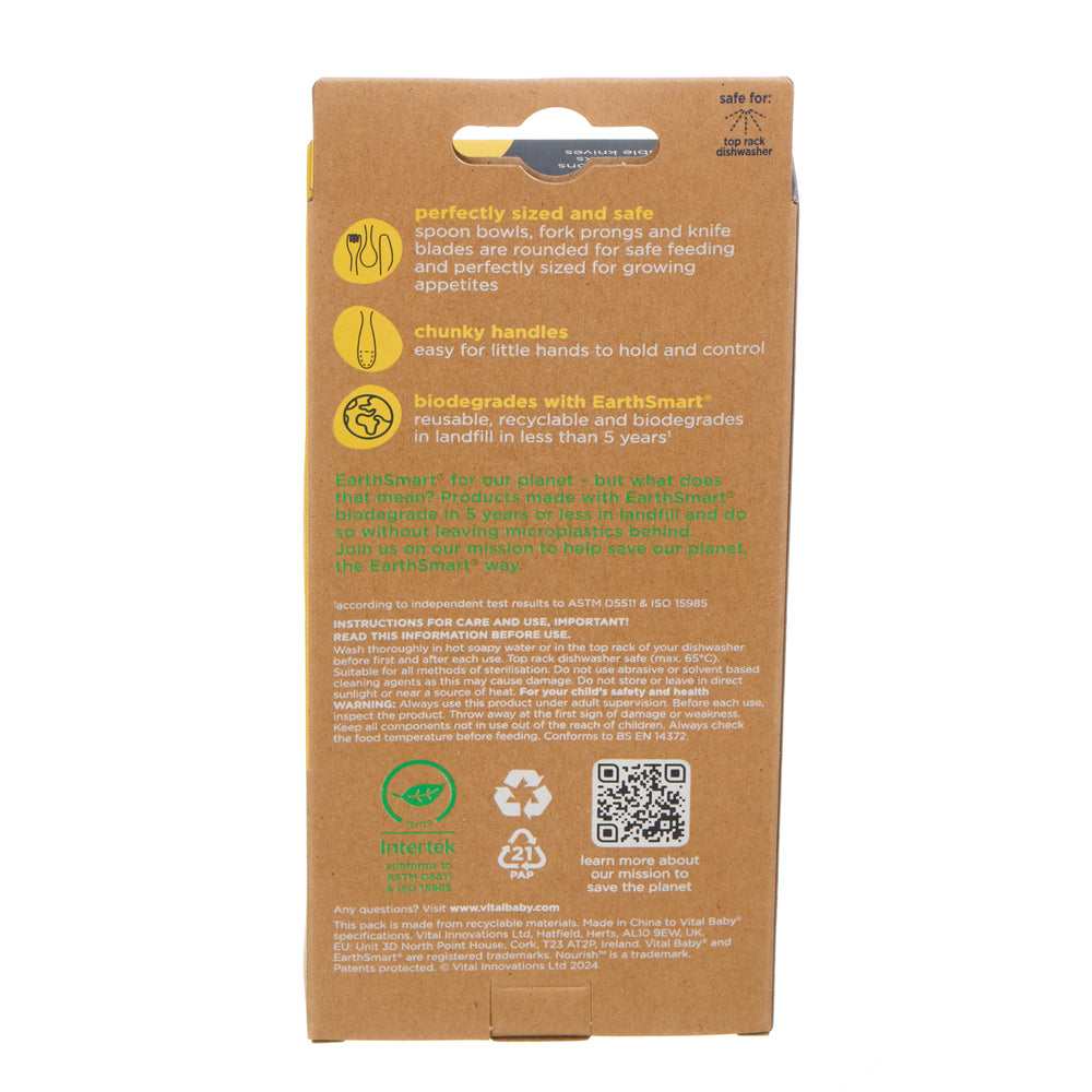 Vital Baby Perfectly Simple Cutlery 15 Pack - Natural