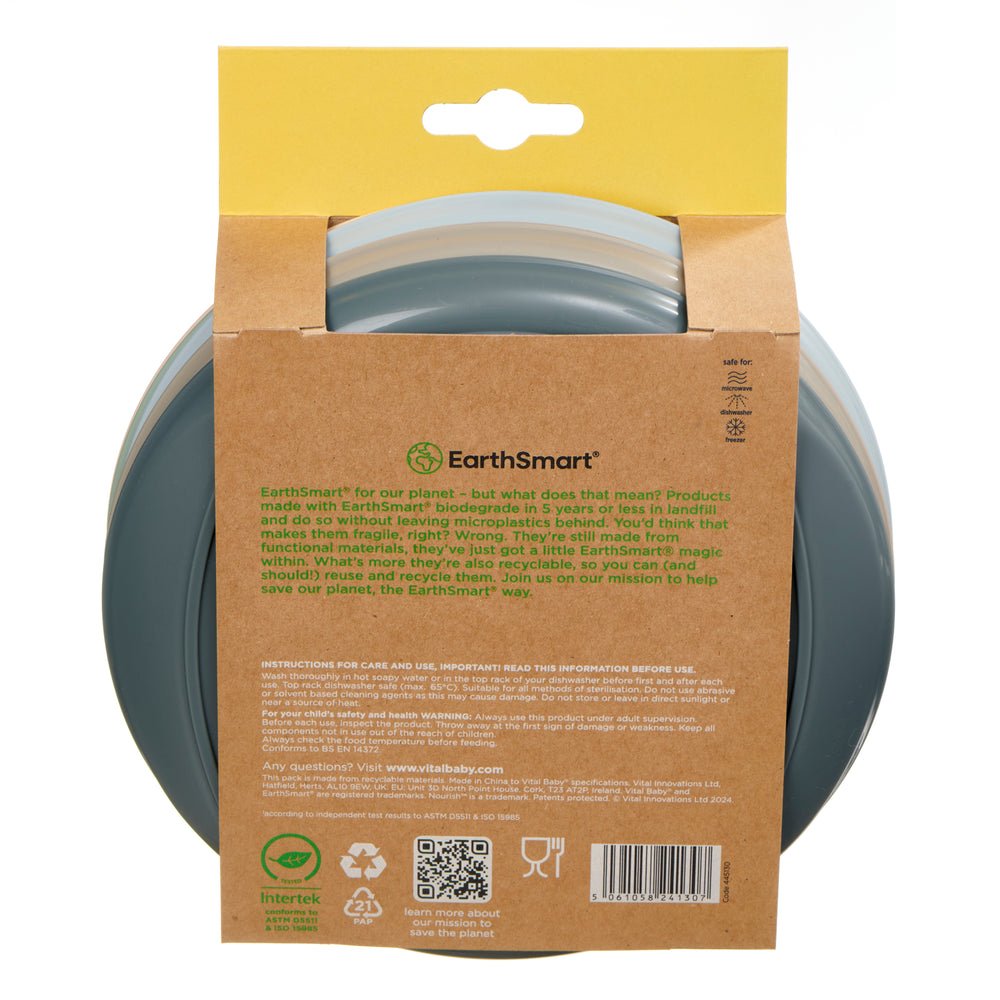 Vital Baby Perfectly Simple Plates 5 Pack - Natural