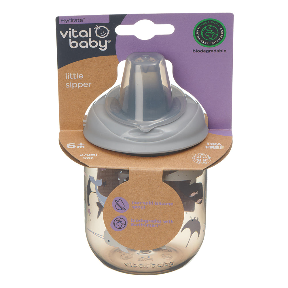 Vital Baby Little Sipper Children's Cup 270ml - Natural Storm