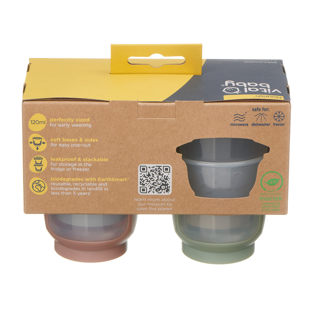 Vital Baby Store & Wean Pots 120ml - 4 Pack