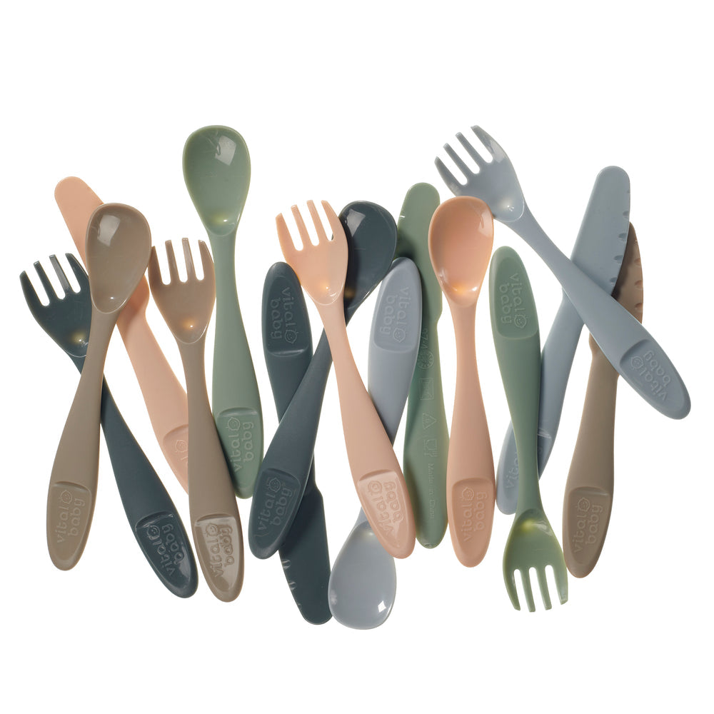 Vital Baby Perfectly Simple Cutlery 15 Pack - Natural