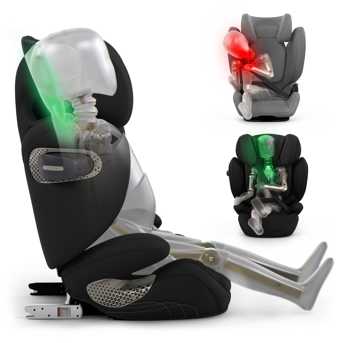 Cybex Solution S i-Size Child Car Seat - STYLE Jade Green