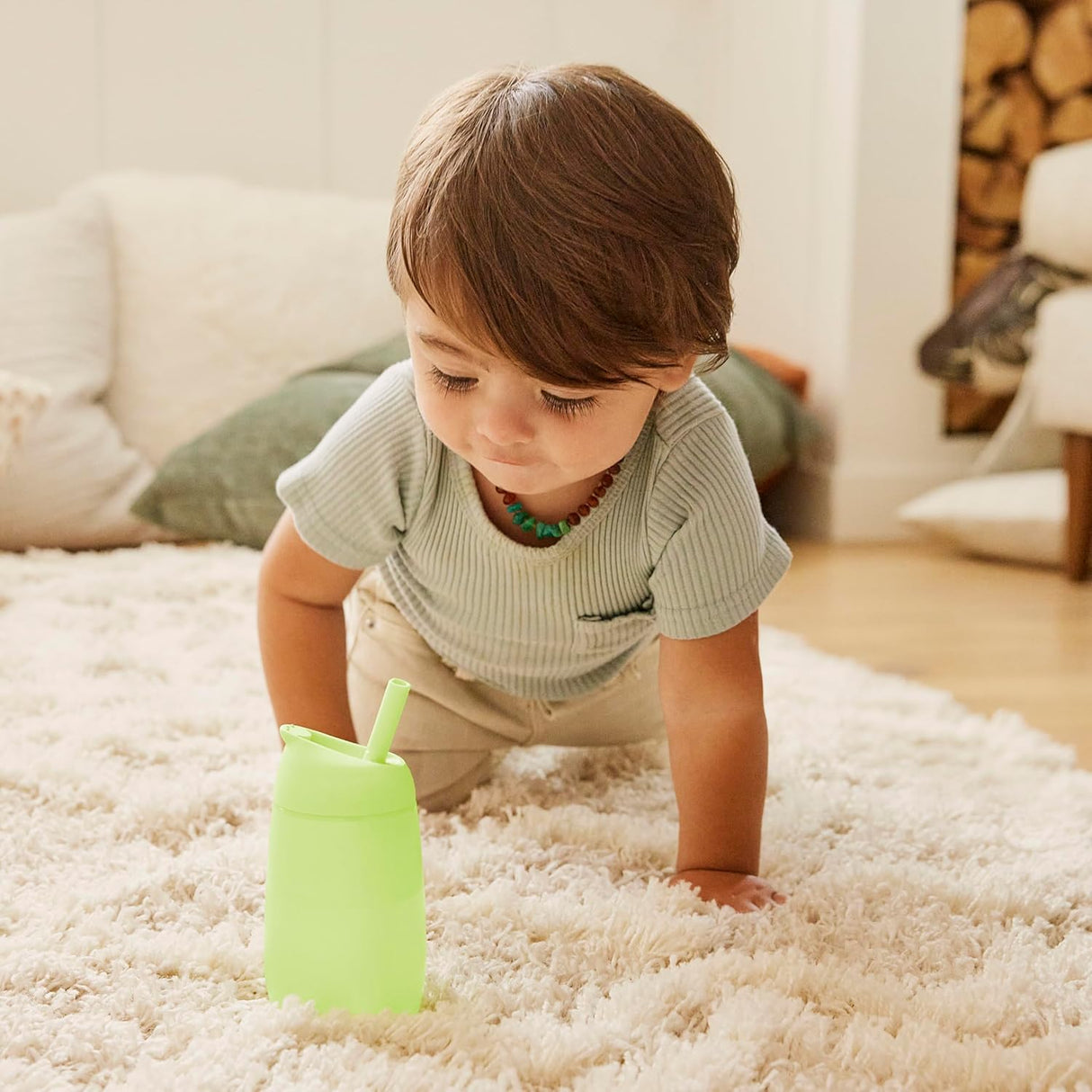 Munchkin 10oz Simple Clean Straw Cup - Blue