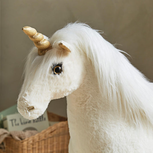 CuddleCo Standing Unicorn 90cm - Gold Dust