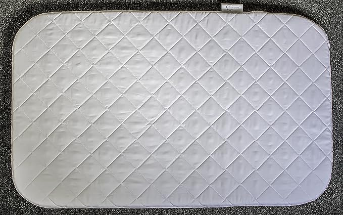 Callowesse Next2Me Mattress | Soft Quilted Microfibre Baby Crib Mattress | Hypoallergenic, Breathable & Machine Washable - 83x50cm