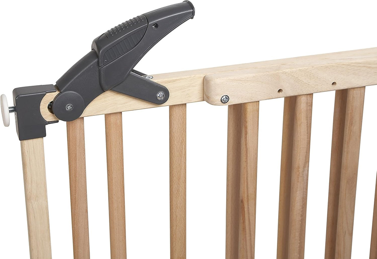 Clippasafe Extendable Wooden Screw Fit Stair Gate or Pressure Fit Safety Barrier (68cm-102cm) | Barrier Only when Pressure Fitted