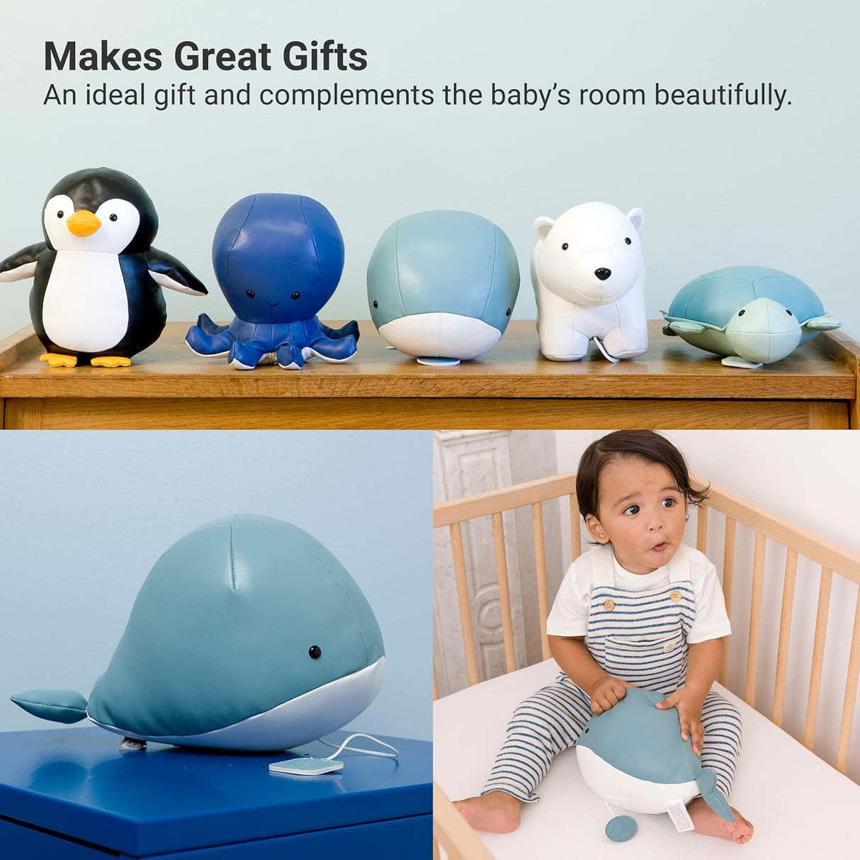 Little Big Friends: Sea Collection Pull-String Musical Animal Toy - Madeleine the Whale
