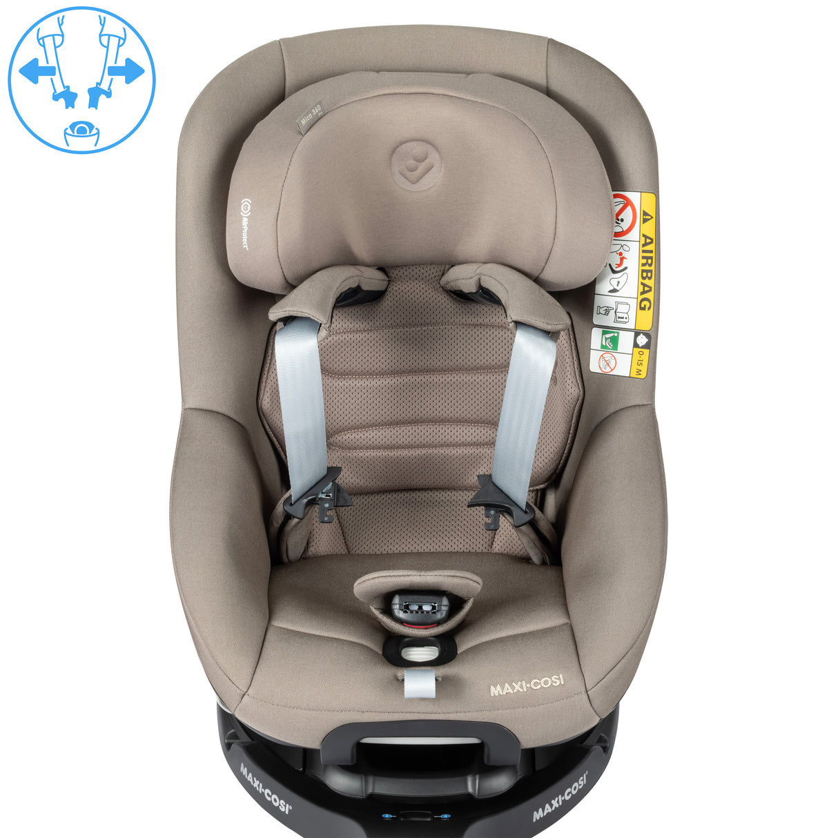 Maxi Cosi Mica 360 Pro Rotating Car Seat - Authentic Sage Taupe