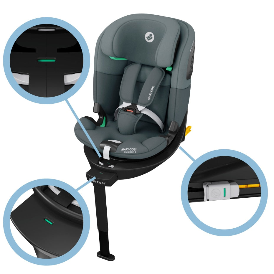 Maxi Cosi Emerald 360 S Car Seat - Tonal Graphite