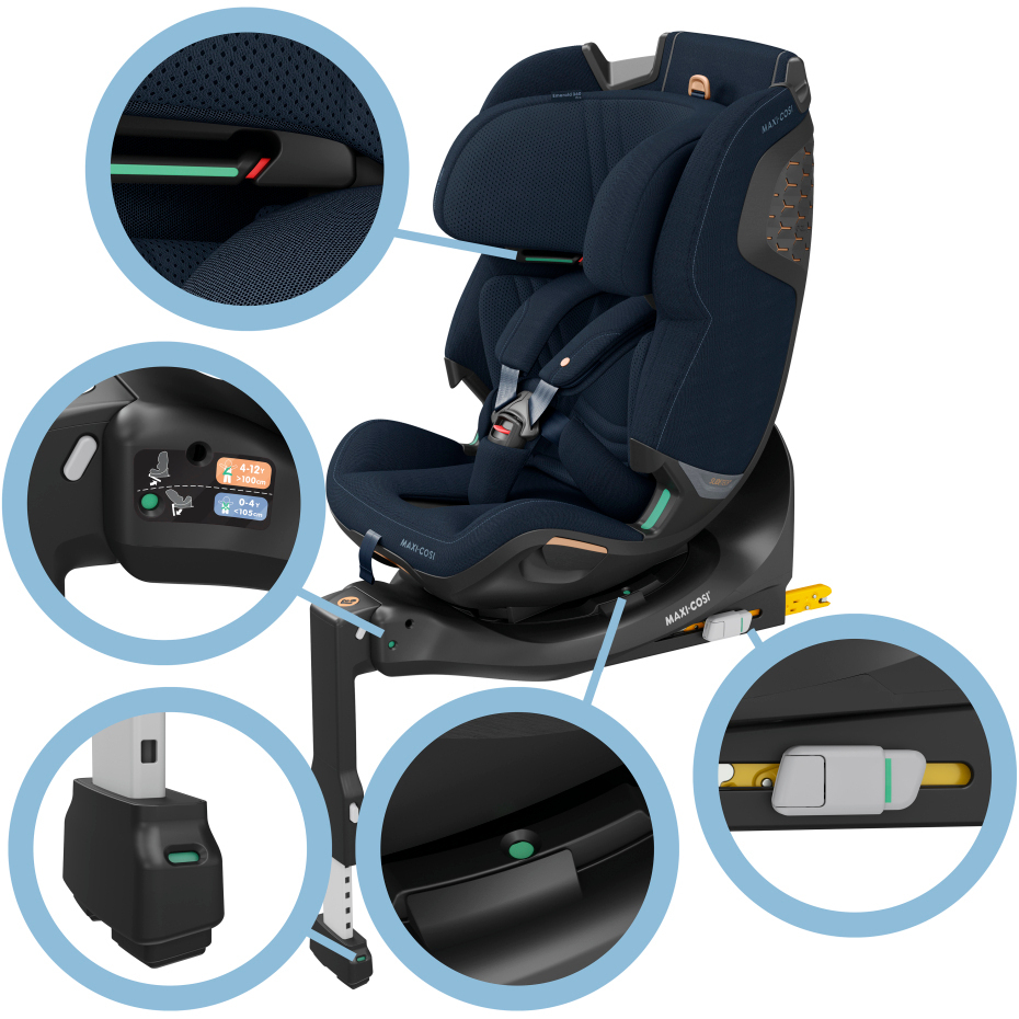Maxi Cosi Emerald 360 Pro Car Seat - Authentic Blue