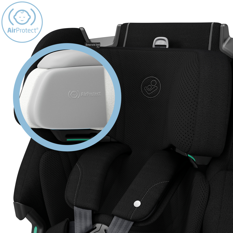 Maxi Cosi Emerald 360 Pro Car Seat - Authentic Black