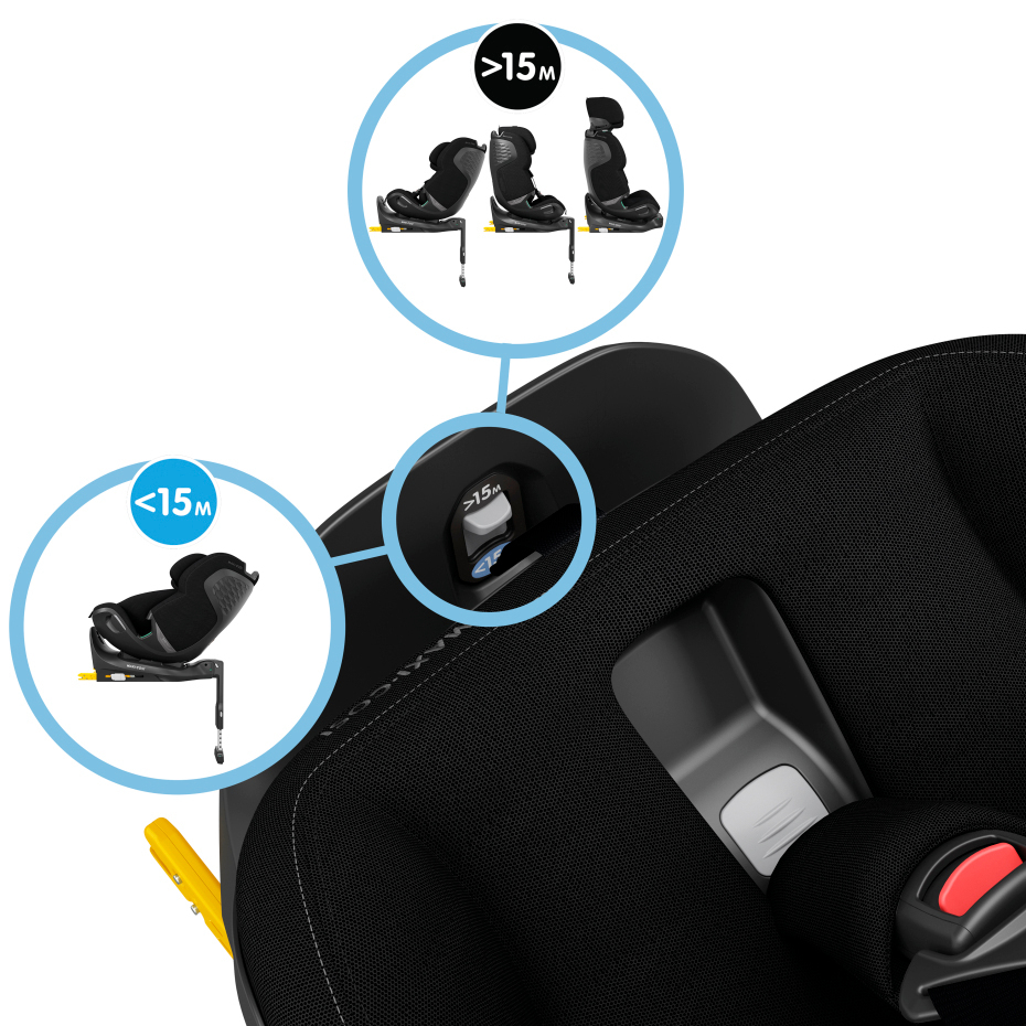 Maxi Cosi Emerald 360 Pro Car Seat - Authentic Black