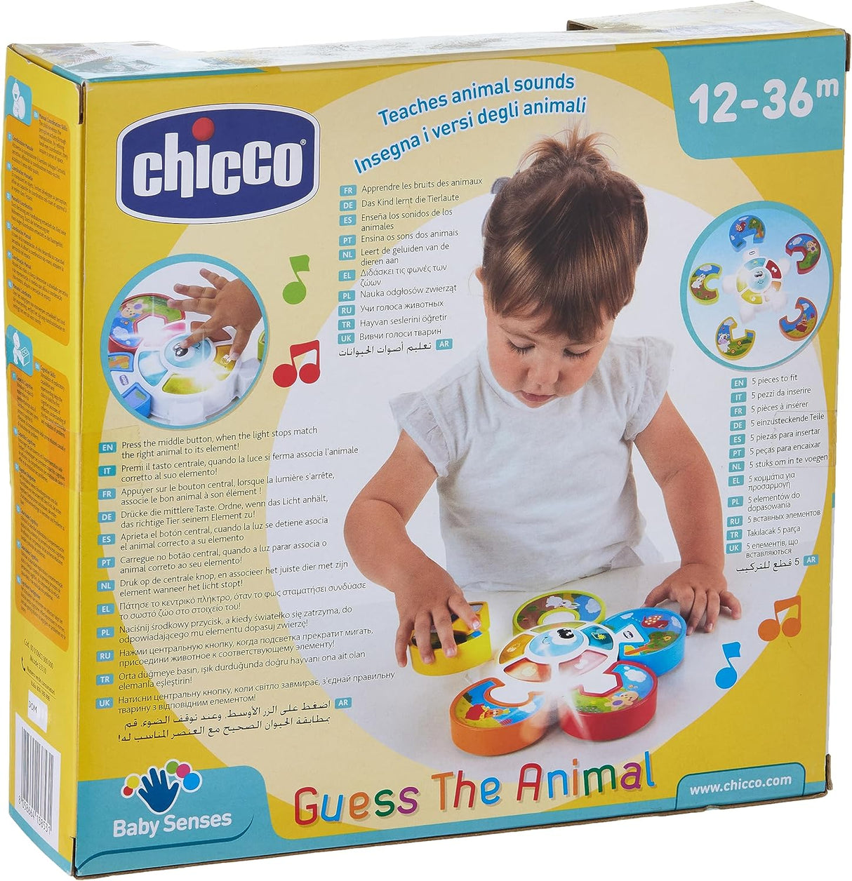 Chicco Baby Senses Guess The Animal Puzzle Musical Toy