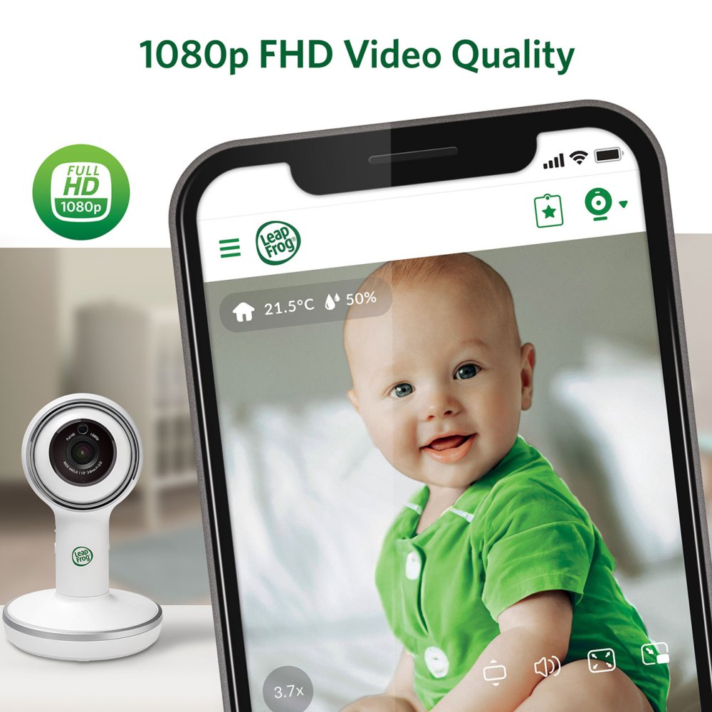 Leapfrog LF5817 7" Over-The-Crib Smart HD Video Baby Monitor