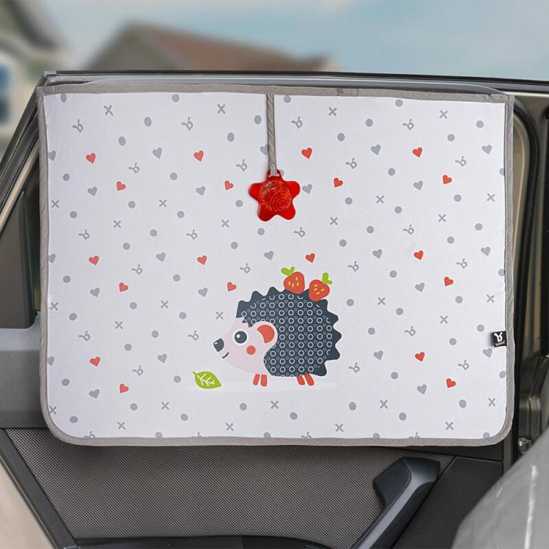 Benbat 98% UV Sun Blocker Car Sun Shade - Hedgehog