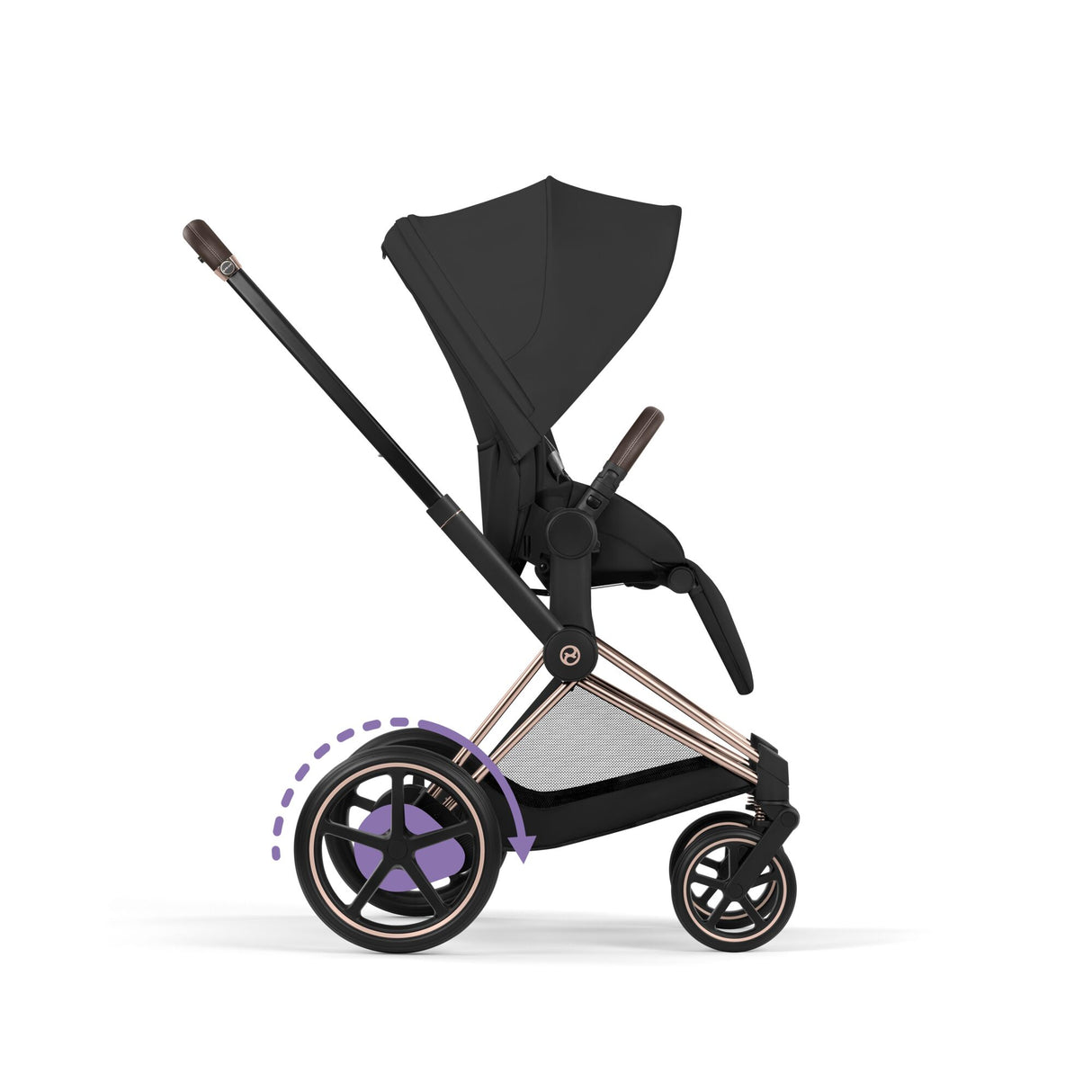 Cybex ePriam 2026 Ultimate Bundle with Cloud T & ISOIFX Base - Rose Gold/Sepia Black