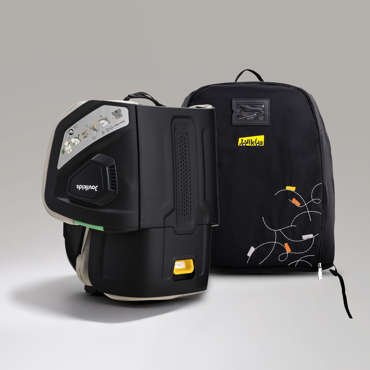 Jovikids Rober+ Folding High Back Booster - Milkstone