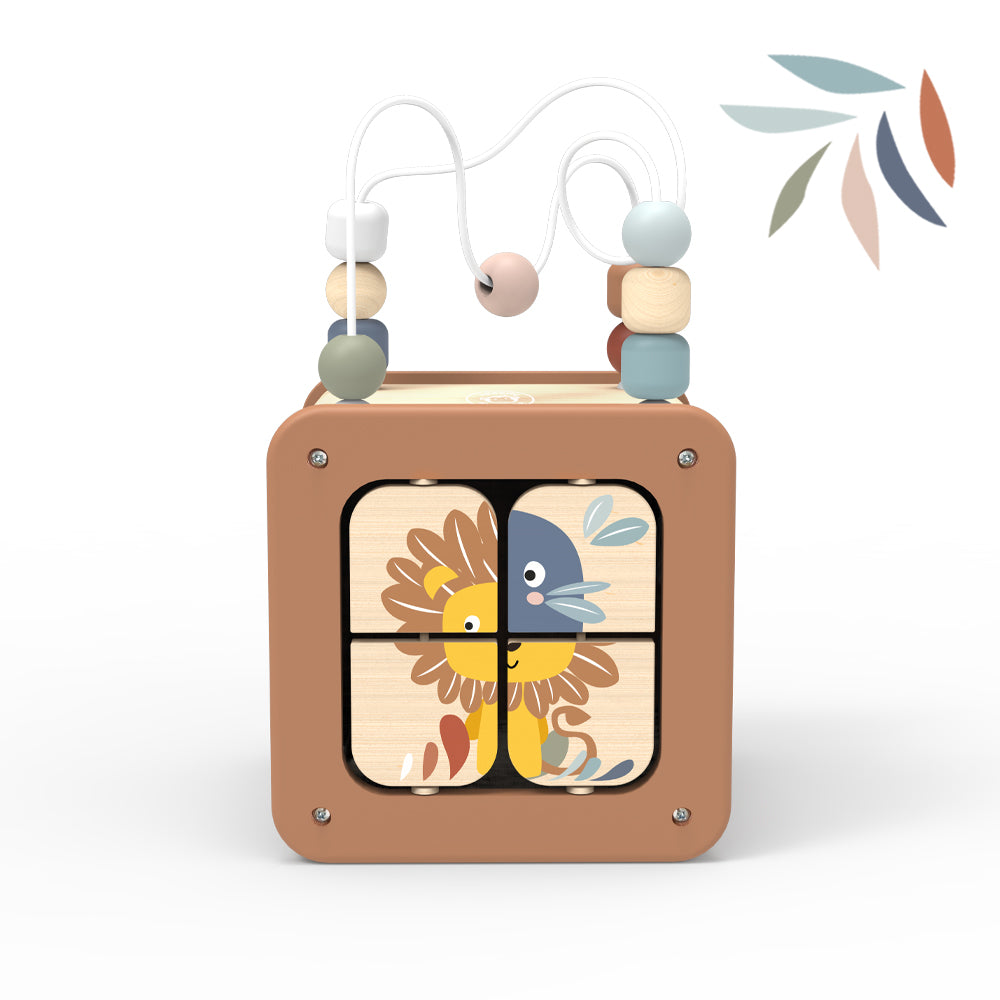 Speedy Monkey Wooden 5 in 1 Activity Cube