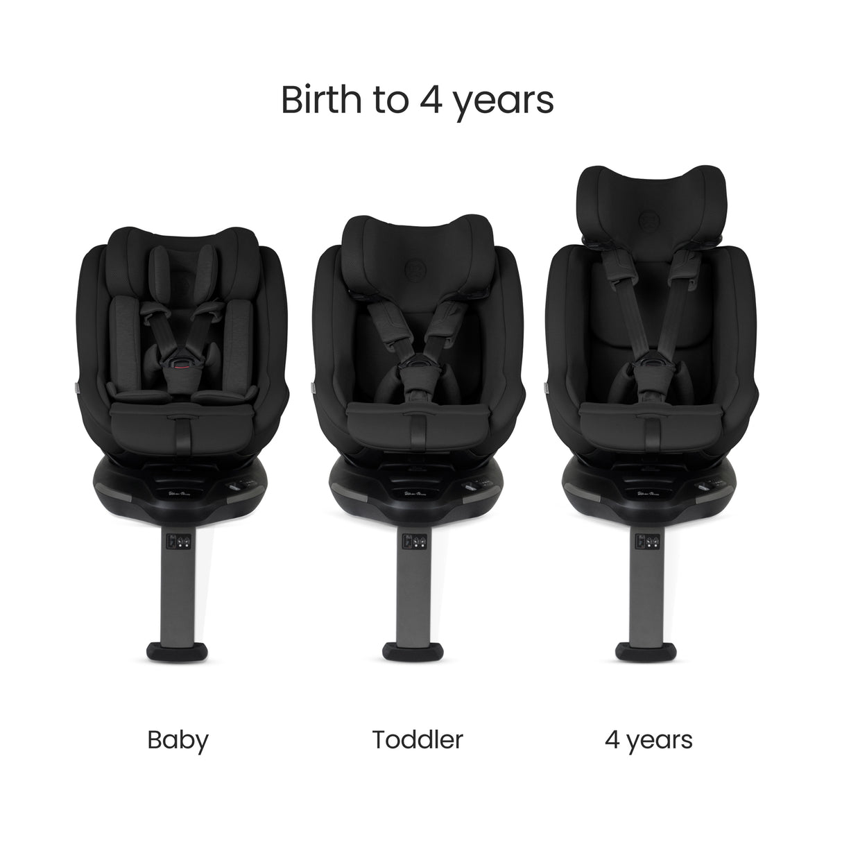 Silver Cross Approach Plus 360 Car Seat - Iconic Black