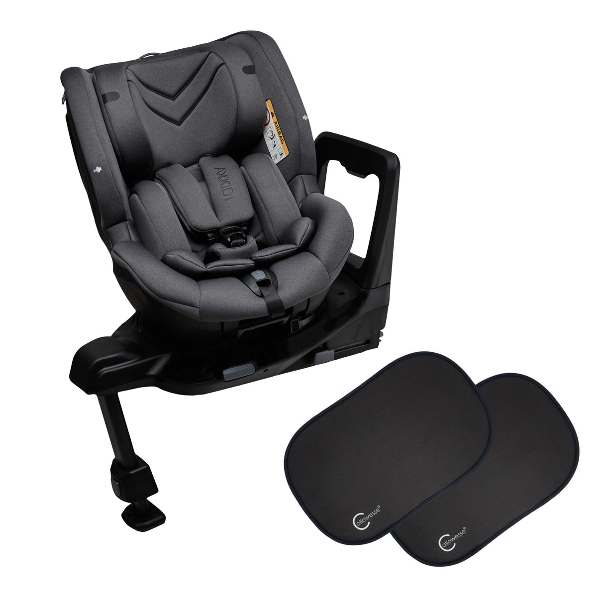 Axkid Spinkid ISOFIX Car Seat - Granite Melange