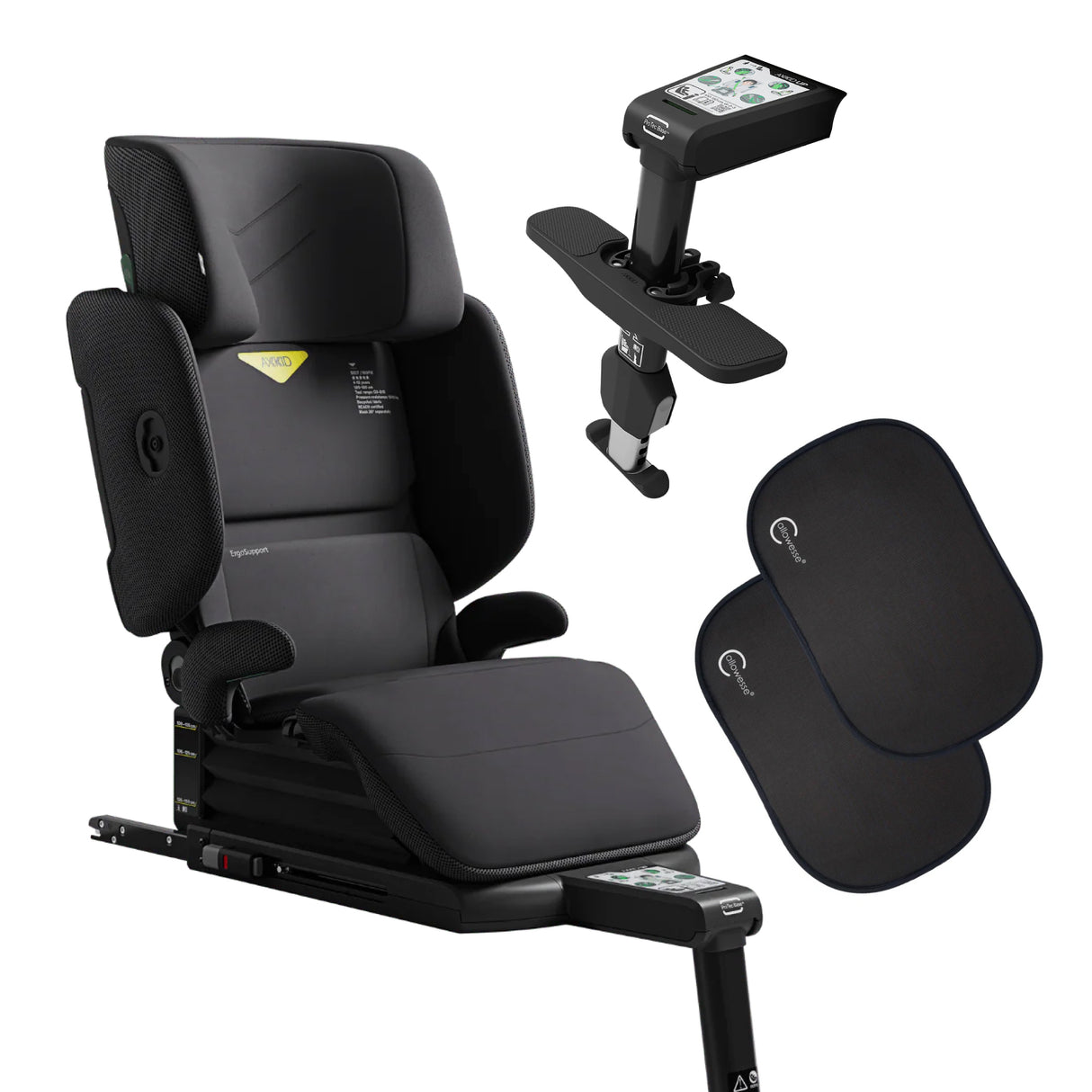 Axkid UP High Back Booster with Footrest - Arctic Mist Grey