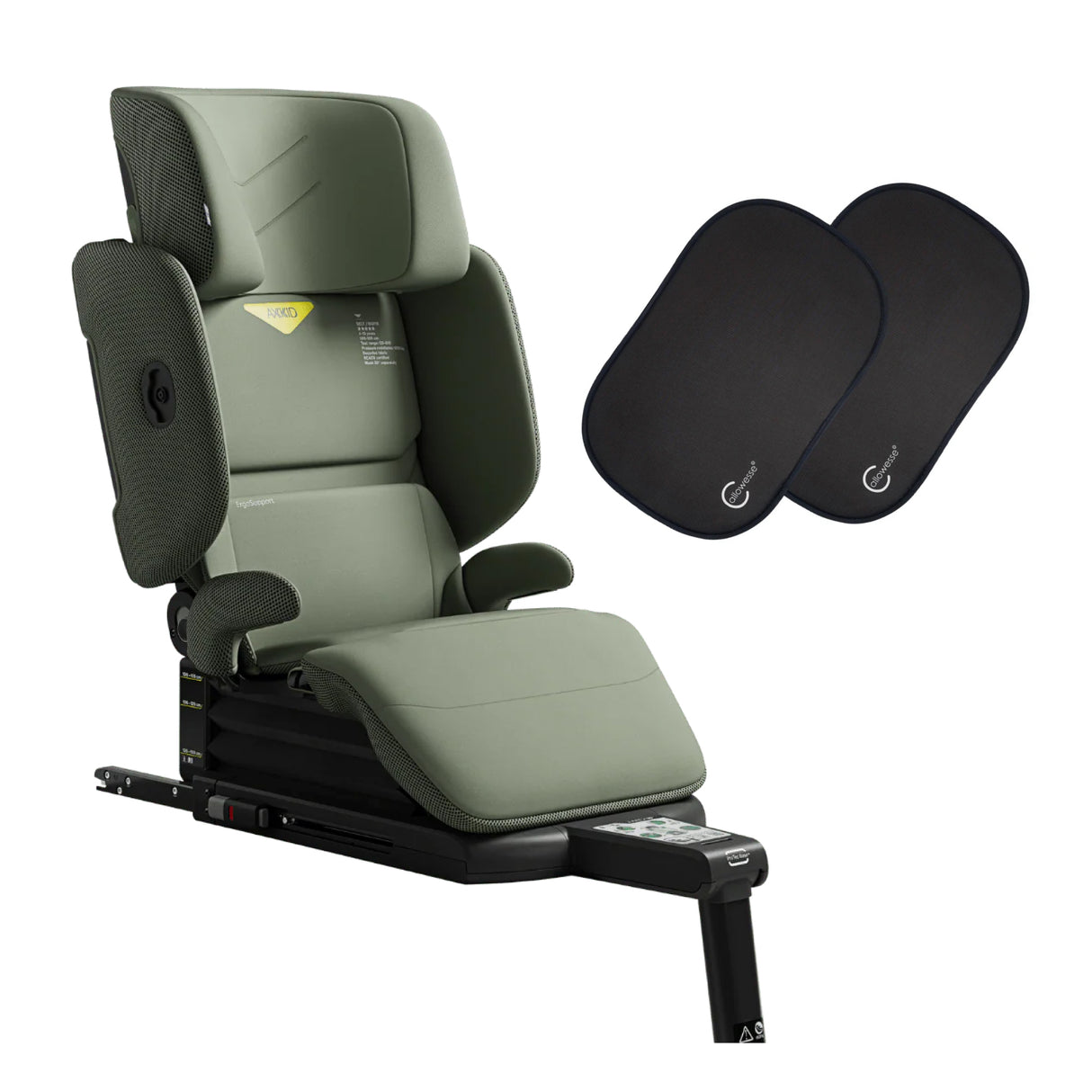 Axkid UP High Back Booster with Footrest - Nordic Bloom Green