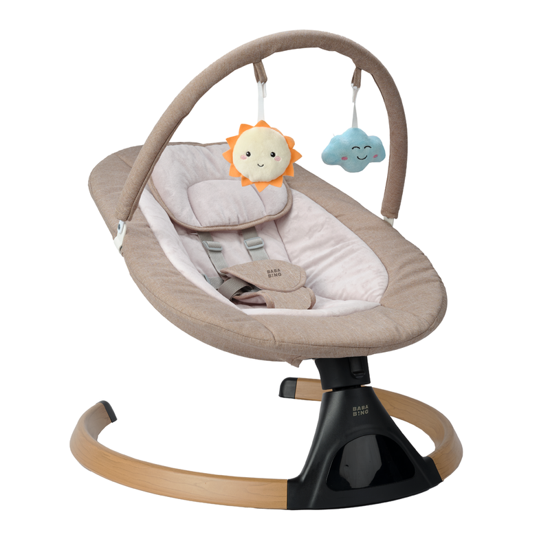 BabaBing 18 Piece Raffi Travel, Home & Feeding Bundle with Spin Car Seat & ISOFIX Base - Mink