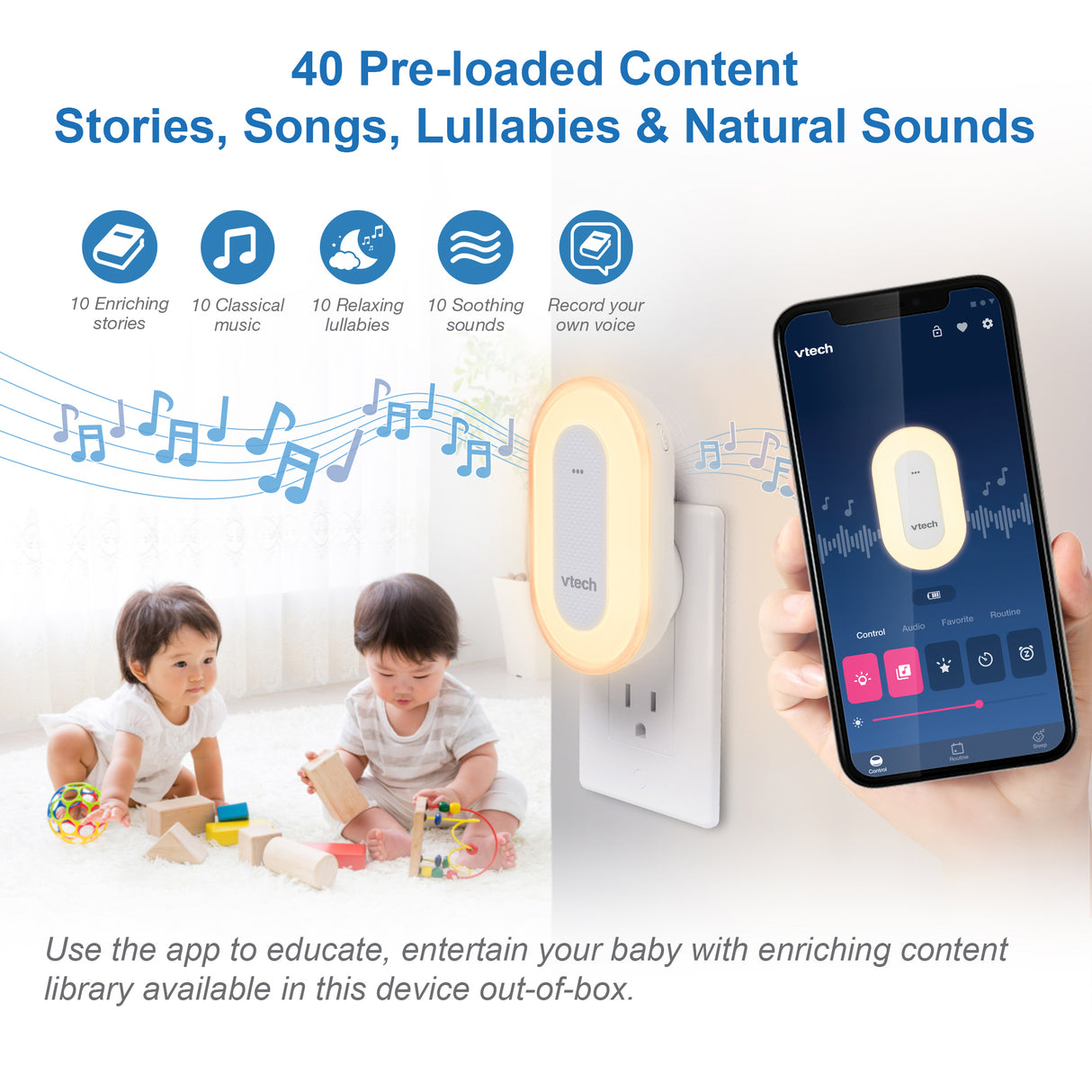 VTech BC8113 V-Hush Plug In Sleep Soother