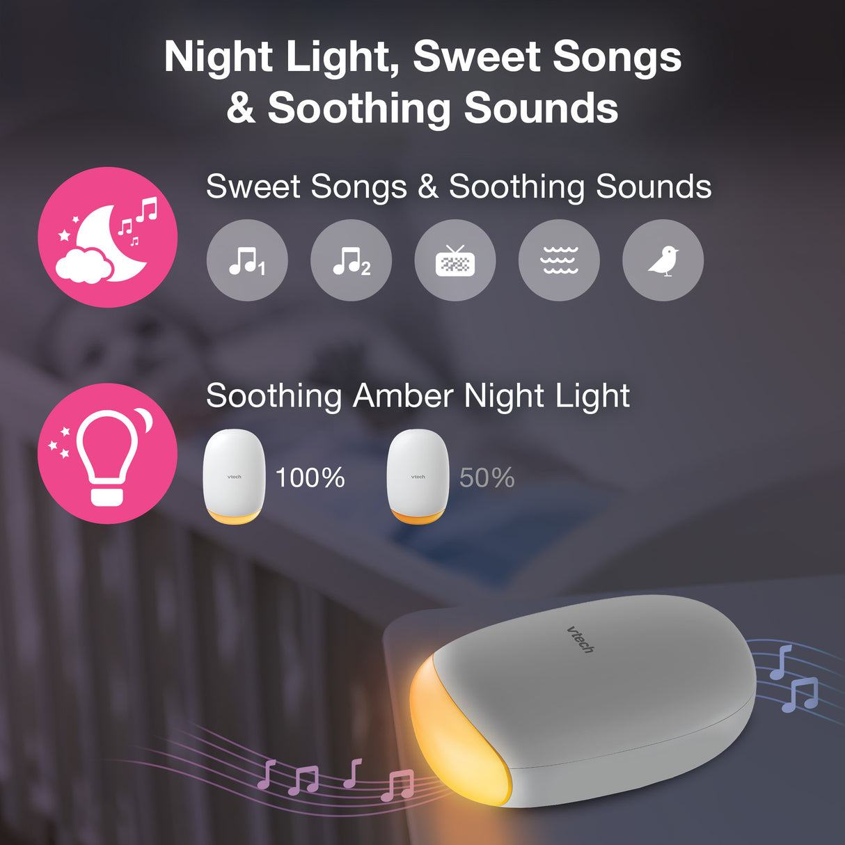 VTech BC8611 V-Hush Sound & Motion Rocker