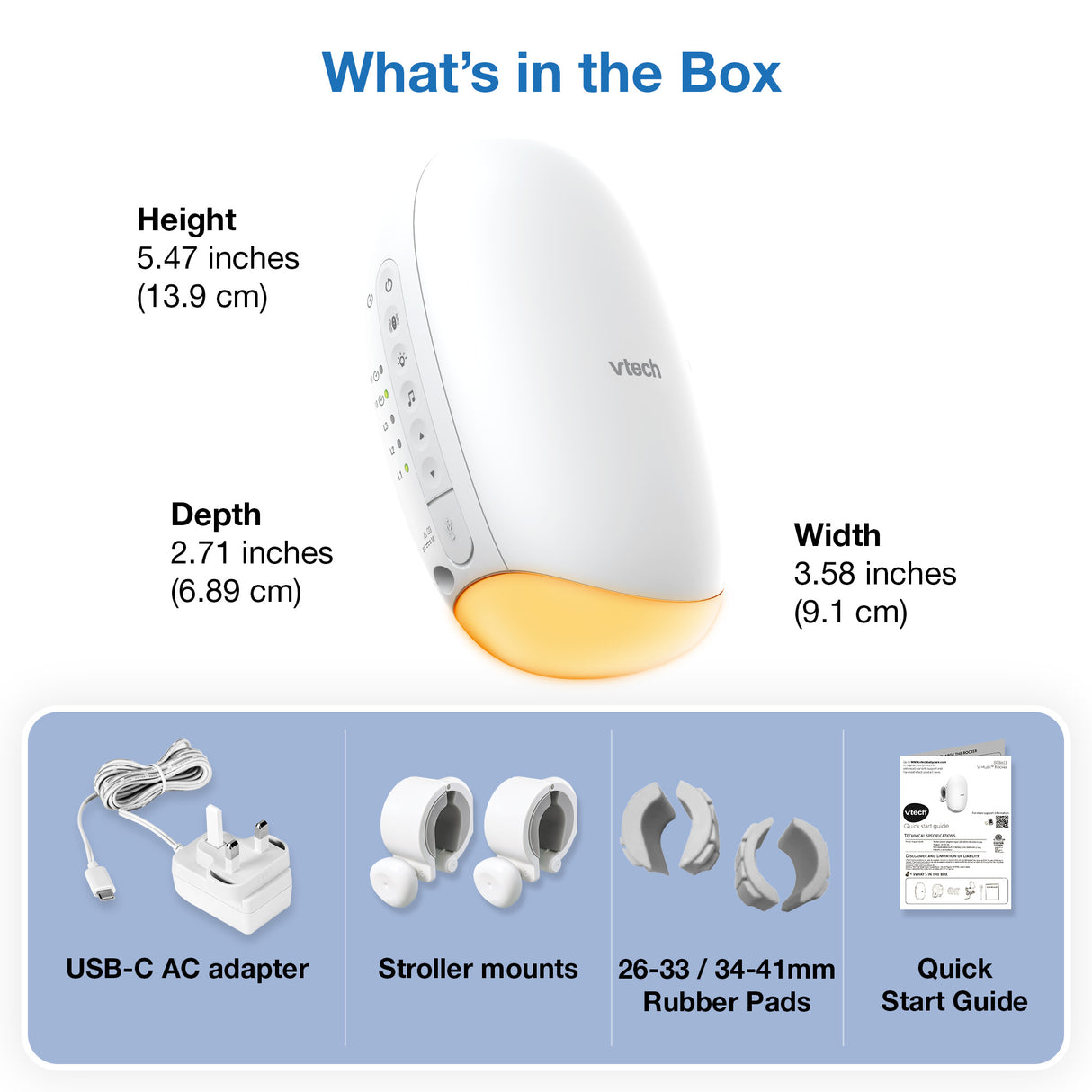 VTech BC8611 V-Hush Sound & Motion Rocker