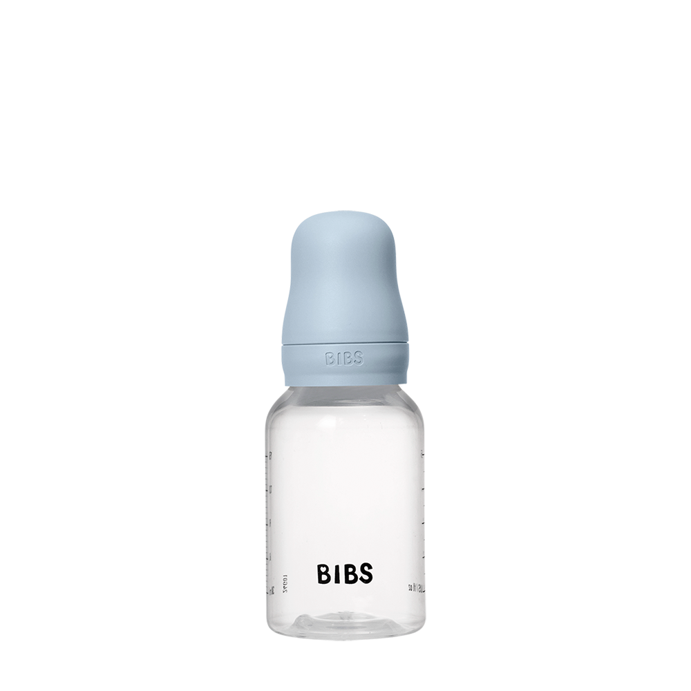 BIBS Slow Flow 150ml Latex Baby Bottle - Blue