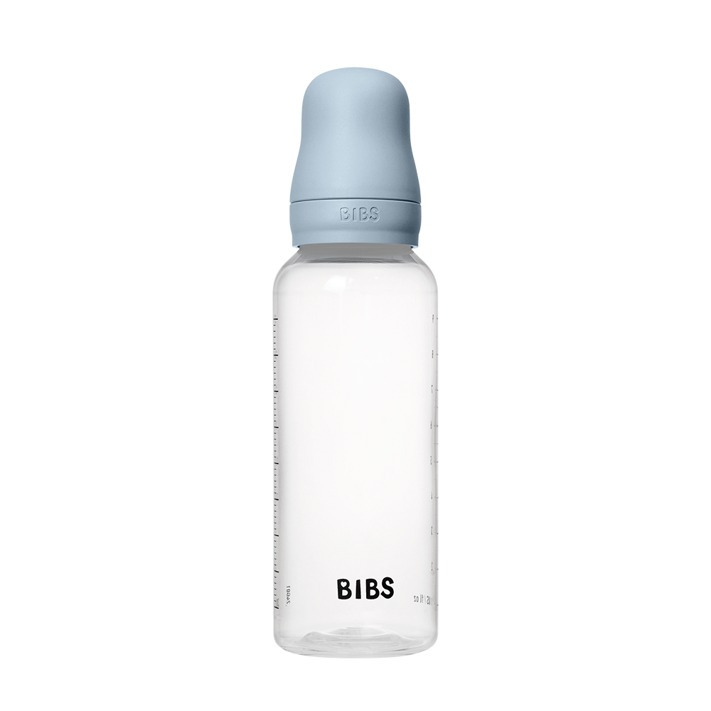 BIBS Medium Flow 270ml Latex Baby Bottle - Blue