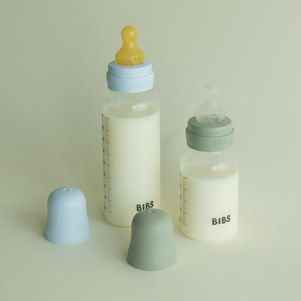 BIBS Slow Flow 150ml Latex Baby Bottle - Blue