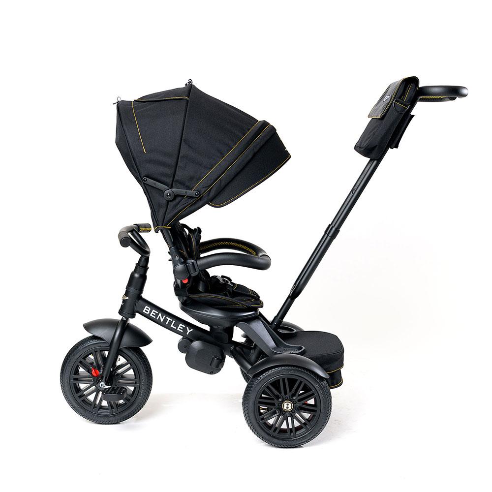 Bentley 6-in-1 Push Along Trike / Bike - Black Edition / Matt Black