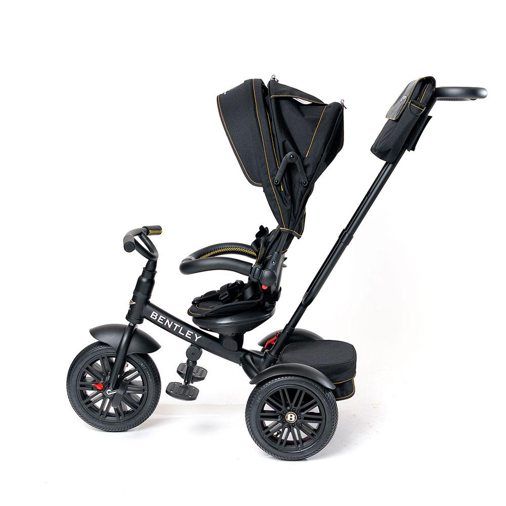Bentley 6-in-1 Push Along Trike / Bike - Black Edition / Matt Black