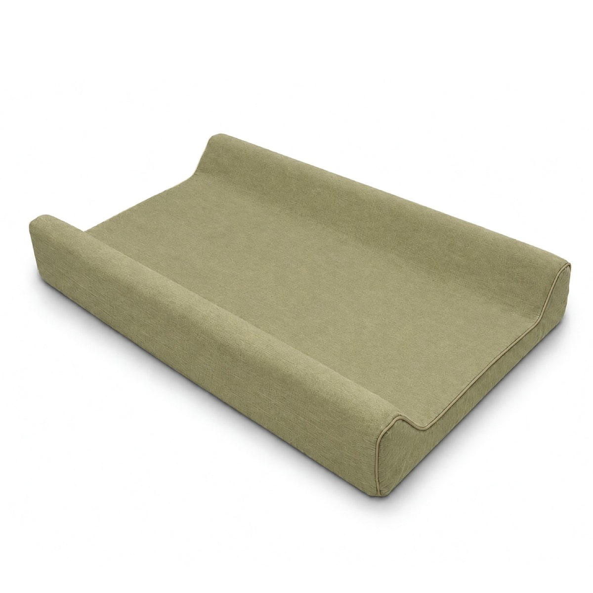 CuddleCo Wedge Muslin Changing Mat - Olive Green
